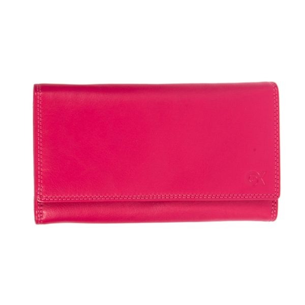 200RFUCHSIA (1) - Δερμάτινο πορτοφόλι