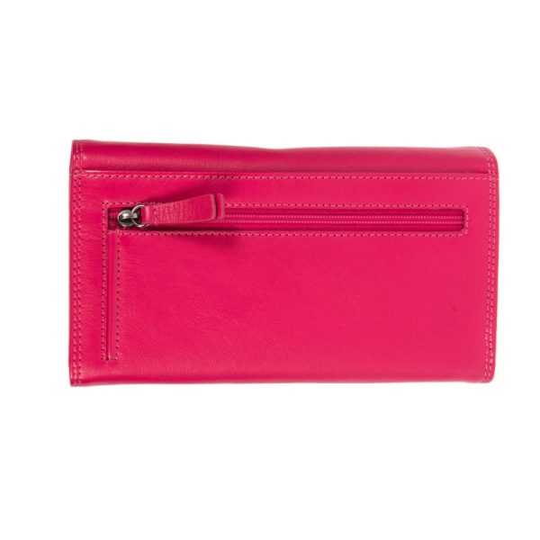 200RFUCHSIA (2) - Δερμάτινο πορτοφόλι